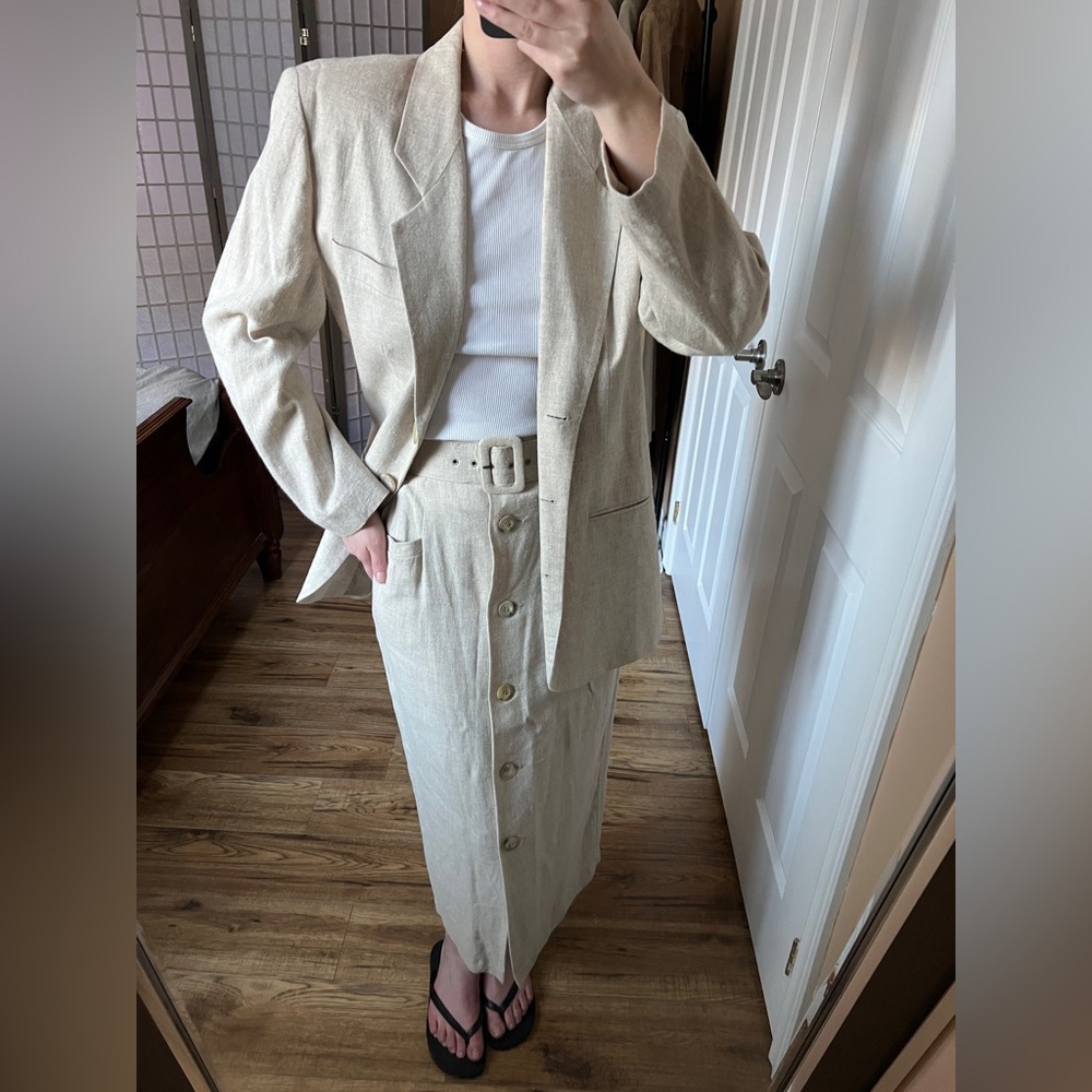 Vintage linen suit set
